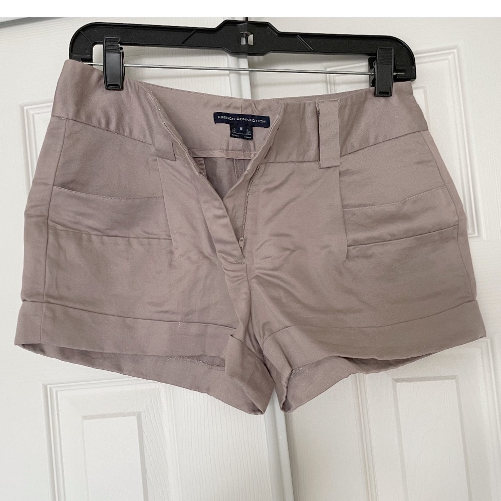 Dusty Lavender Linen shorts - French Connection, size 2, XS